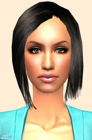 Sims 2 — BFF - Raven Black by TSR Archive — A sexy short hairstyle as seen on Paris Hilton