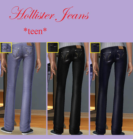 The Sims Resource - Hollister Jeans *teen*
