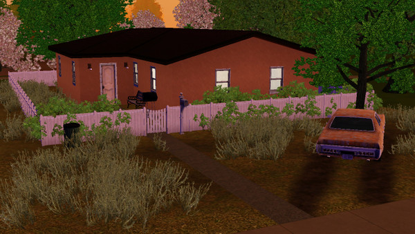 Sims 3 — Skinnytree by deerwalker2 — A rundown little place with a couple broke skinny sims. This is my second upload.