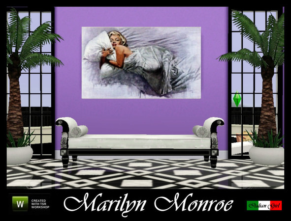 Sims 3 — Marilyn Monroe by italiangirl629 — This is a pretty Portrait of Marilyn -- Enjoy!