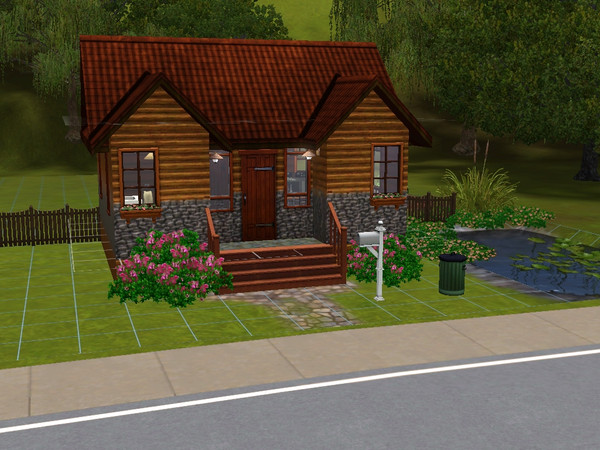 Sims 3 — Azalea Cabin 1 bdrm 1 Bth  by blurred2 — A small starter cabin for the recently independent. Be the master of