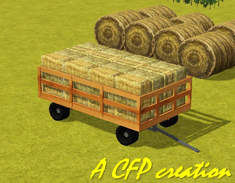 The Sims Resource Farm Hay Bales For Wagon