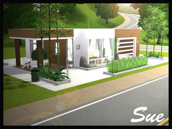 Sims 3 — Sue by eddys — One bedroom modern house for single sim or for young couple. Nice and small. I'm sure your Sim