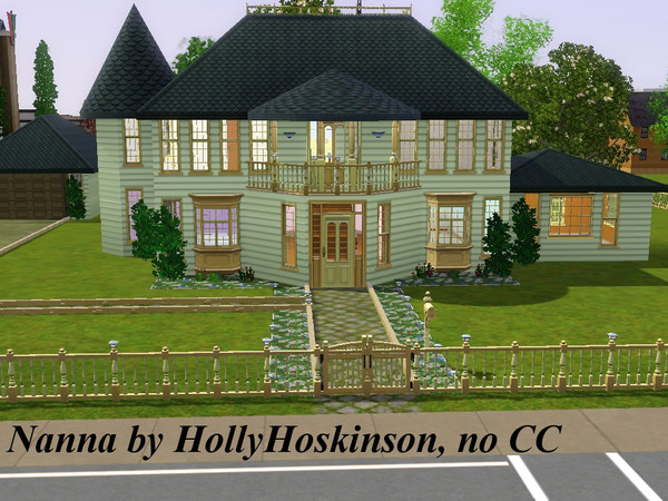 Sims 3 — Nanna by HollyHoskinson — This is a victorian home. 2 bedroom,1 bat,nursery,and den. no cc all EA.