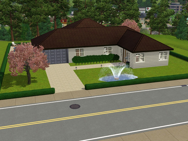 Sims 3 — Grove Drive by amberlyn88 — A home for your single sim or a small family. 1 story, 2 bedrooms, 1 bathroom,