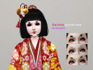 Sims 3 — Geisha eyebrows by yenwenz2 — Japen geisha eyebrows. It's can change any colors. Male and Female can use this