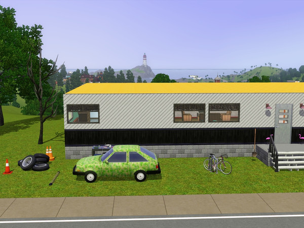 Sims 3 — Redneck Delight by amberlyn88 — No CC, FF. For your hillbilly sims. 2 bedroom, 1 bathroom. Comes with a