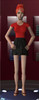 Sims 2 — Red and Black Dress by Loony22 — A simple dress. Red on the top with black on the bottom could also be a t-shirt