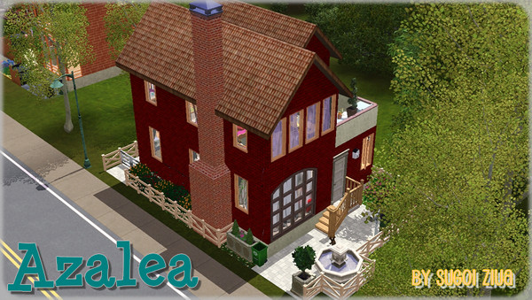 Sims 3 —  by SugoiZiua2 — Azalea is a very little house for three Sims (two parents and their child). It's little but