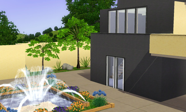 Sims 3 — Gray and Yellow by runtee5 — Unfurnished 3 beds 2 1/2 bath basement