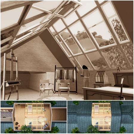 Sims 3 — Sunny Studio Home  by TheBombson —  This is the perfect home for your outdoor lovers. There is more outside than