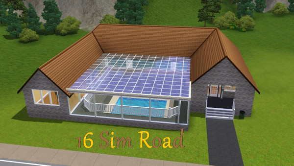 Sims 3 — 16 Sim Road by thewinner — This love glass house is perfect for scenery lover sims. XD