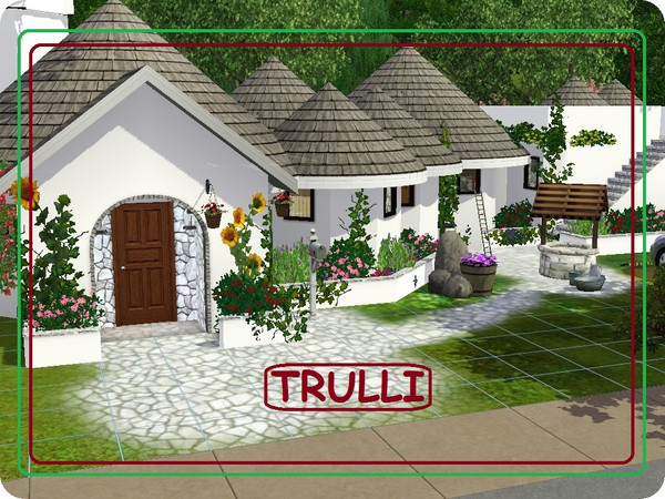 Sims 3 — TRULLI by rosstom — Antichi Trulli tipici pugliesi, dimore di contadini adattate ad abitazioni ricercate,
