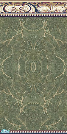 Sims 2 — Marble with Acanthus border Wall - Green by Sheera — Part of my Marble with Acanthus border Walls & Floors
