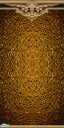 Sims 2 — Metallic Colored Glass with borders Wall - Gold by Sheera — Part of my Metallic Colored Glass with borders Walls