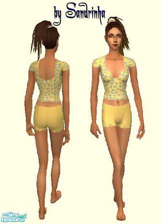 Sims 2 — SM Sweet Nights Set - 04 by sandrinha — Six pajamas for Female Adults. Enjoy!