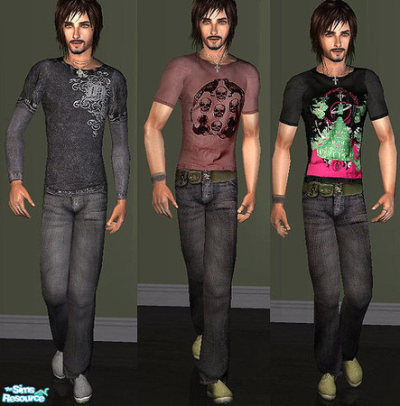 Sims 2 — OpenHouse  AM Spring Outfits   Set by openhousejack — a set of three male adult outfits