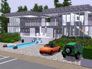 Sims 3 — The modern mansion by brian104 — This mansion has 2 bedrooms and 2 bathrooms living room,kitchen office and a