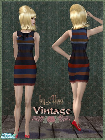 Sims 2 — AF dress/vintage3 by Alisa13132 — Vintage dress