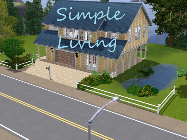 Sims 3 — Simple Living by kimberlycolleen — This carriage house boasts a simple, old fashion exterior with an up-to-date