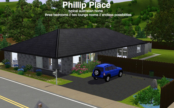 Sims 3 — Phillip Place (3br - 1b) by deontai — Based on one of the many homes I have lived in over the past years! This