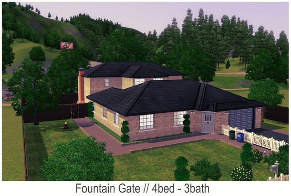 Sims 3 — Fountain Gate (4br - 3b) by deontai — This lovely family home was built for you and your growing family. It
