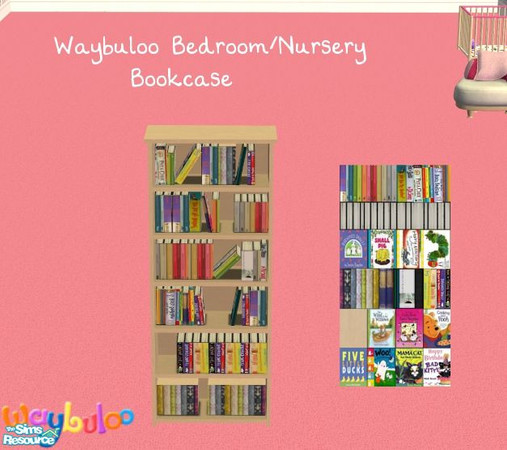 Sims 2 — Waybuloo Nursery/Kids Room - Bookcase by sinful_aussie — A recolour of a base game bookcase.