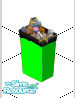 Sims 1 — Color changing trash can by giemelregis — it will change red to green!