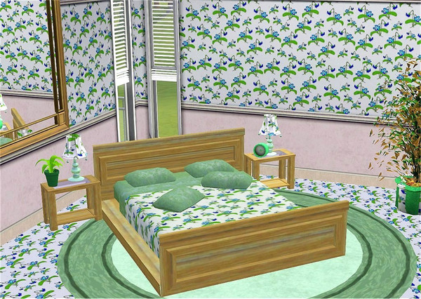 Sims 3 — marcorse_violet print pattern by marcorse — A delightful liberty-style print of violet flowers and foliage in