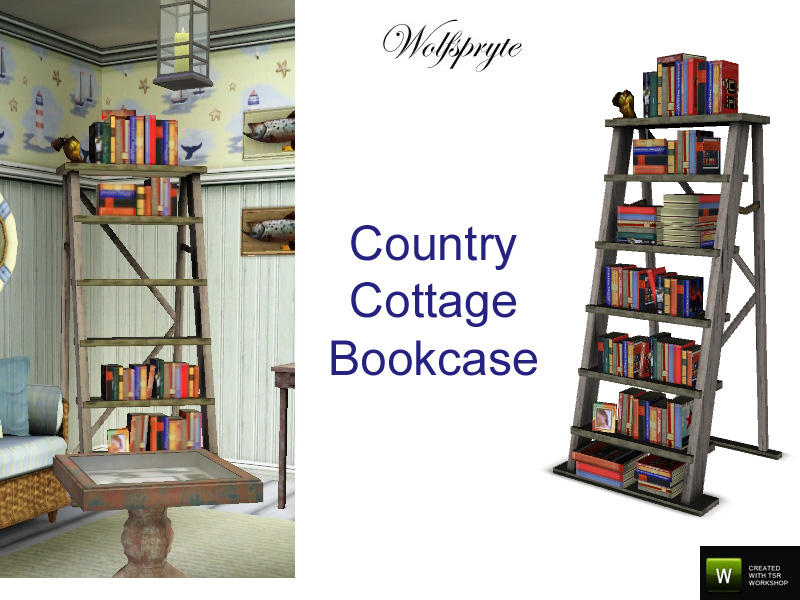 Wolfspryte S Country Cottage Antique Ladder Bookshelf