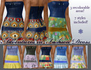 Sims 3 — Adventures in Fashion Dress by heathermjarvis — Adorable summer dress with denim top! Comes with 7 styles, and