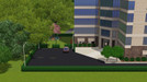 Sims 3 — Llhama Inc Business Complex by Claychick — Beautiful Business Complex with large parking lot. A peaceful