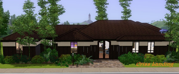 Sims 3 — Eriss Landing by Degera — Contemporary and stylish, this single family home features three large bedrooms, two