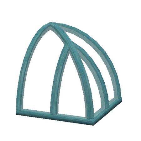 Sims 3 — 'Victoria' Glass Roof Corner (1-High) by AppleFall — A section of glass roofing to create your own Victorian