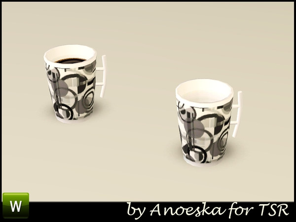 Sims 3 — Amarante Livingroom Coffee Mug by AnoeskaB — Coffee mug with or without coffee. Part of the Amarante Livingroom.
