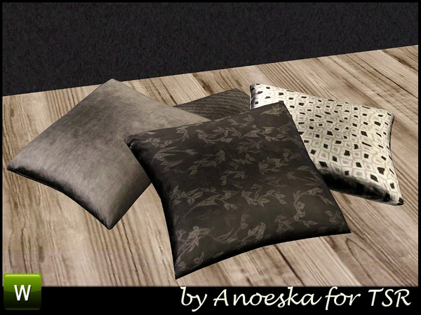 Sims 3 — Amarante Livingroom Cushions by AnoeskaB — Group of cushions. Part of the Amarante Livingroom. Made by Anoeska