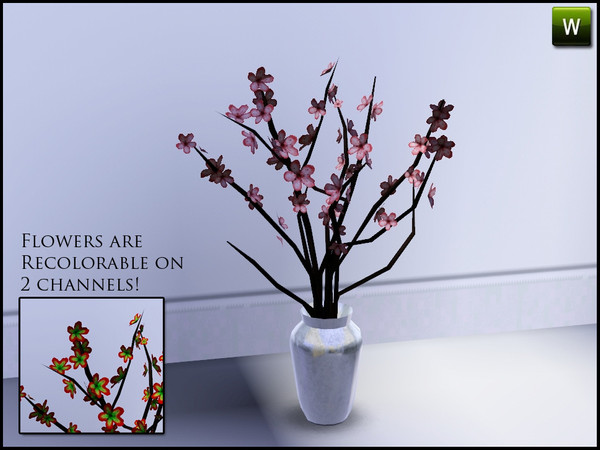 Sims 3 — Cherry Tree Branch by sim_man123 — Cherry Tree Branch, from my Banburry Bedroom. Made by sim_man123 from TSR.