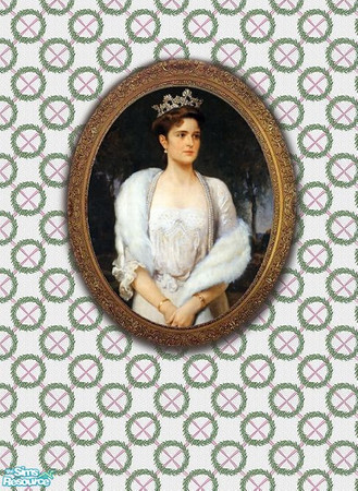 Sims 2 — Nicholas and Alix Portrait set - Lovely Alix by micha89 — beautiful painting of Empress Alexandra Feodorovna by