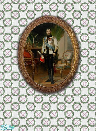 Sims 2 — Nicholas and Alix Portrait set - Tsar Nicholas by micha89 — Emperor Nicholas II of Russia. don\'t remember who