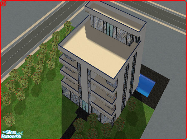 Sims 2 — Fayette Apartments by Hanaharu672 — Fayette Apartments comes with six units from the second to the fourth floor,