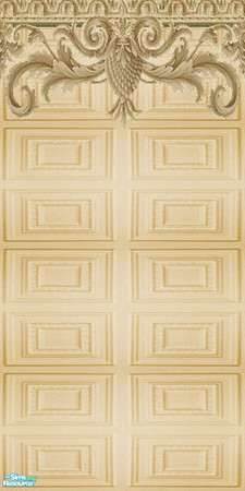 Sims 2 — Wall - Brown with Pineapple border by Sheera — Part of my Brown Antique Walls & Floors Set, hope you\'ll