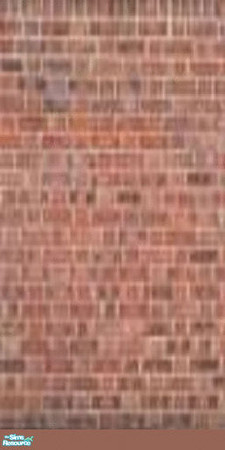 Sims 2 — Brown brick wall by qvisn — by qvisn