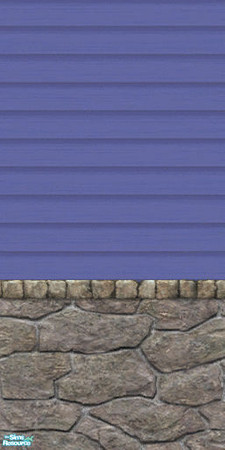 Sims 2 — Tkayo Bionic Blue Rock 2 by TKayO — A new trend in building designs, exterior walls with 1/3 rock and 2/3