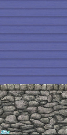 Sims 2 — Tkayo Bionic Blue Rock 4 by TKayO — A new trend in building designs, exterior walls with 1/3 rock and 2/3