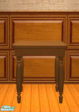Sims 2 — PB Dining Recolor Honey - Sidetable by ShinoKCR — 