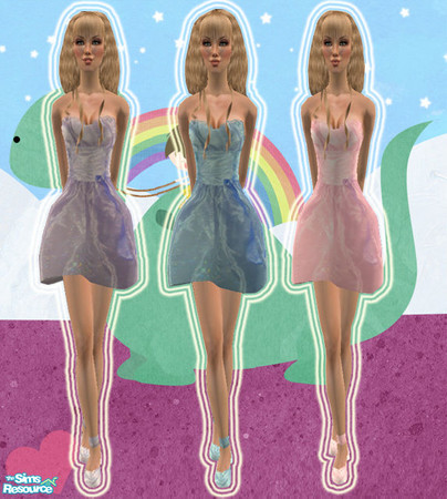 Sims 2 — The Cute Girl Set by wwendy — 3 cute dresses for your female adult sims. :)