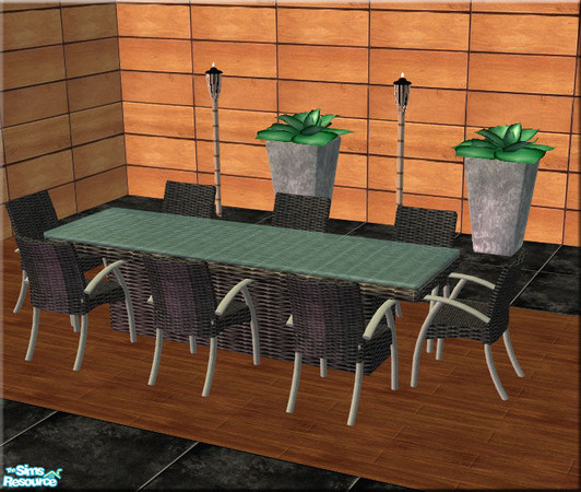 Sims 2 — Alfresco Dining Set Recolor 1 by nikisatez05 — Recolor of my Alfresco Dining Mesh Set. Enjoy