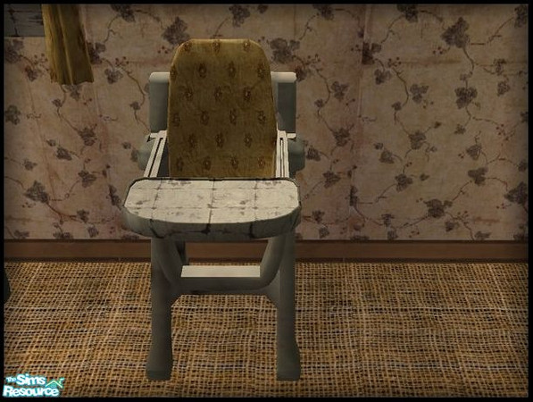 Sims 2 — Poor Folk Furniture - Nursery - HighChair by galilea — The legs on this chair may be a bit wobbley but it still