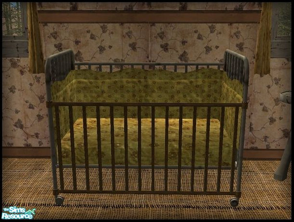Sims 2 — Poor Folk Furniture - Nursery - Crib by galilea — Perfect place for that poor, poor baby to sleep! Maxis item