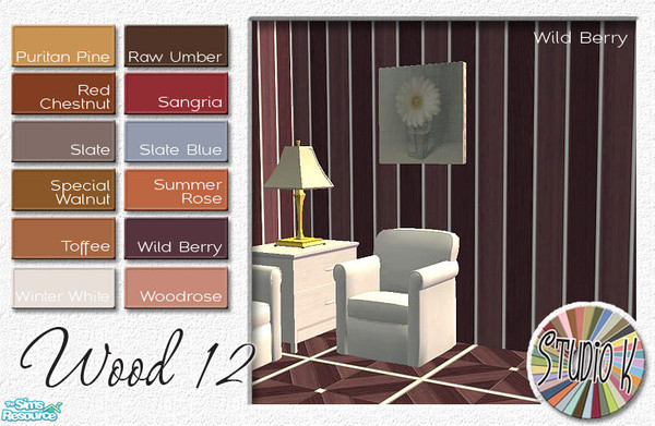 Sims 2 — Studio K Wood 12_Set 03 by StudioKhagerks — 